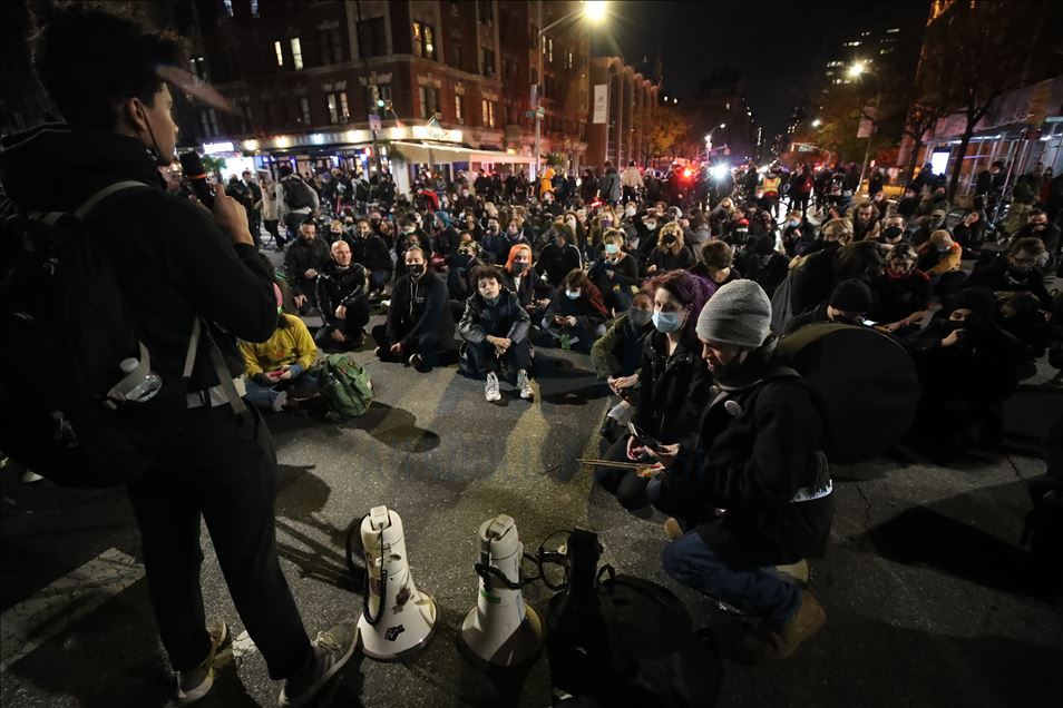 Election protest in New York City