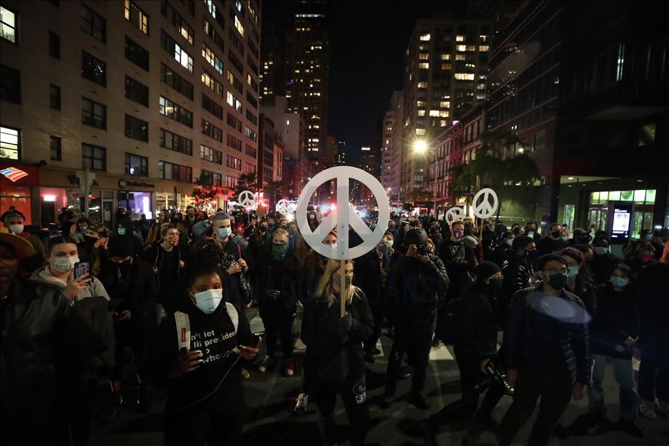 Election protest in New York City