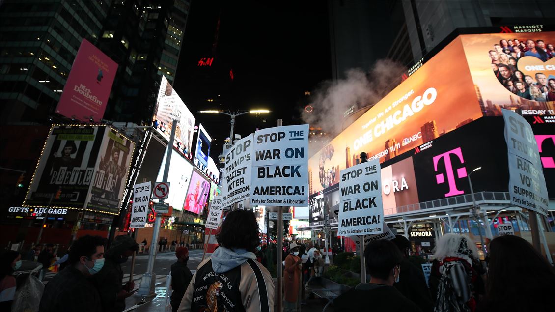 Election protest in New York City