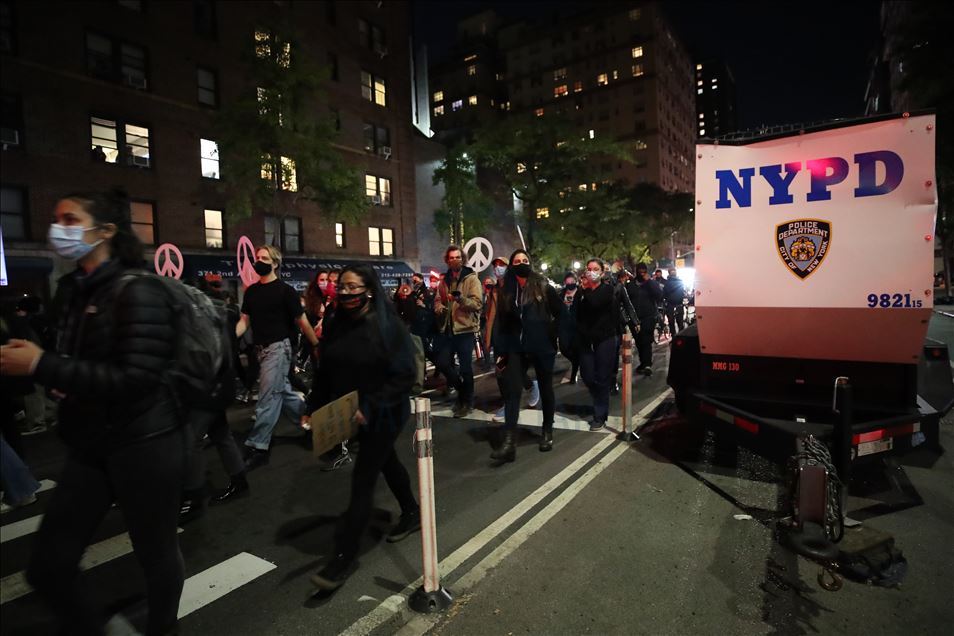 Election protest in New York City