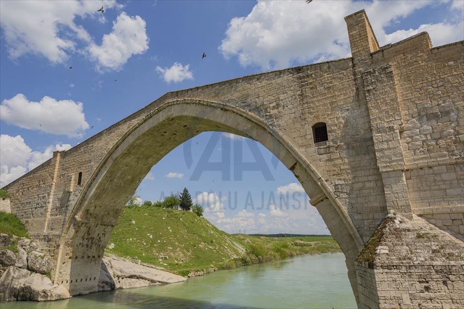 Malabadi Bridge, Turkey - With a length of 150 meters and a height of 19 meters, the 12th century bridge was one of the artifacts built under the Artuqid dynasty.