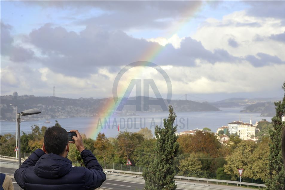 Rainbow over Istanbul