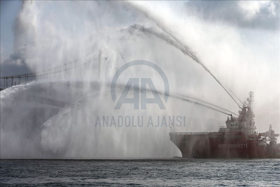 Kanuni sondaj gemisi Karadeniz'e uğurlandı