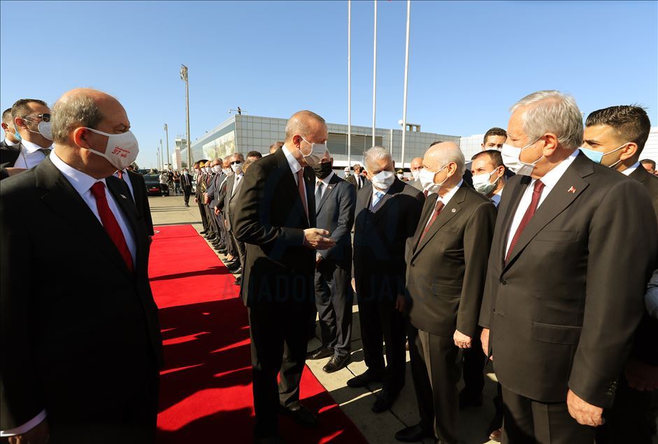 
Cumhurbaşkanı Erdoğan KKTC'ye geldi