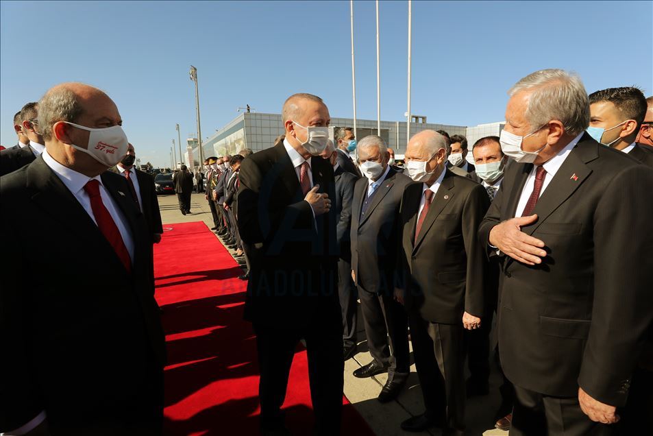 
Cumhurbaşkanı Erdoğan KKTC'ye geldi