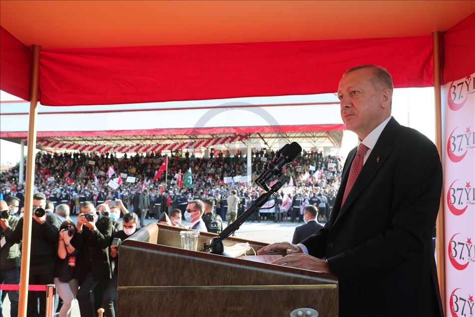 El presidente de Turquía, Recep Tayyip Erdogan, visita la República Turca del Norte de Chipre