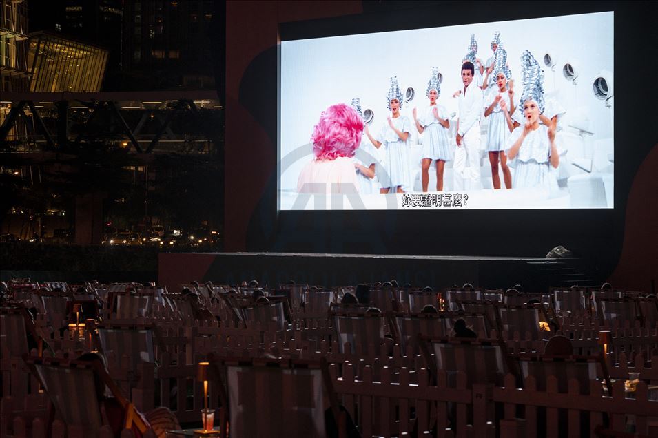 Open Air Cinema event in Hong Kong