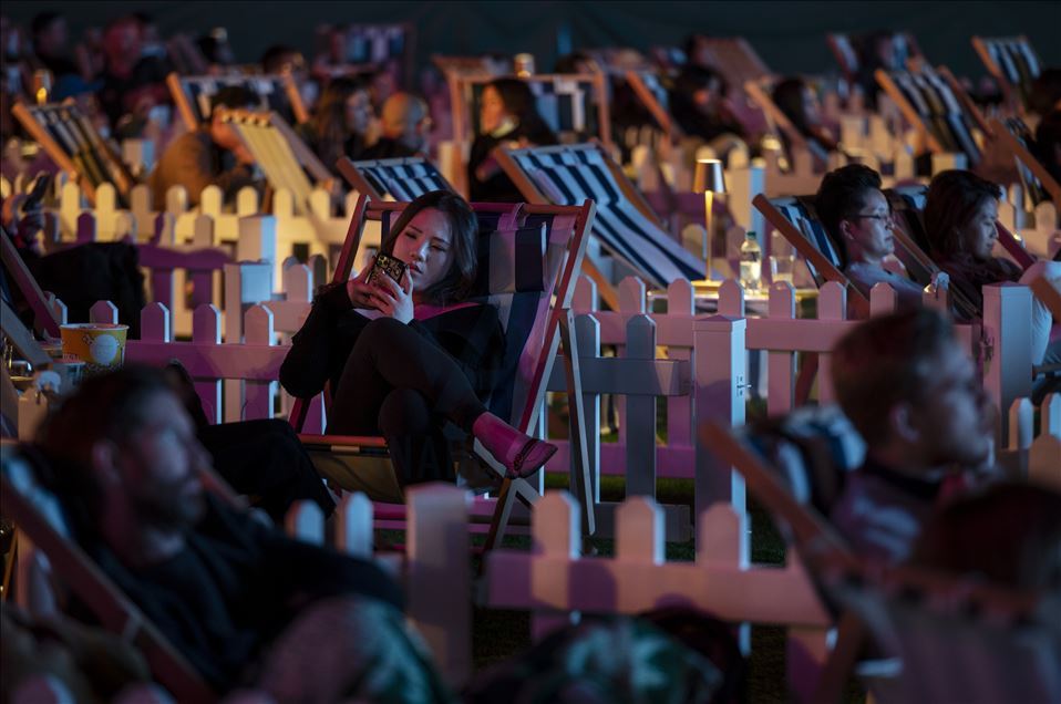 Open Air Cinema event in Hong Kong