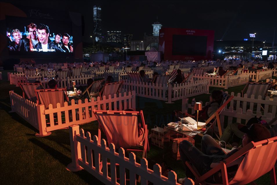 Open Air Cinema event in Hong Kong