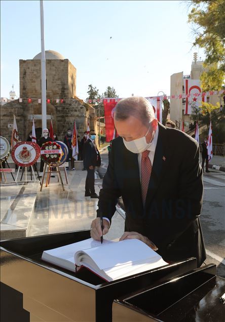 Türkiye Cumhurbaşkanı Recep Tayyip Erdoğan KKTC'de
