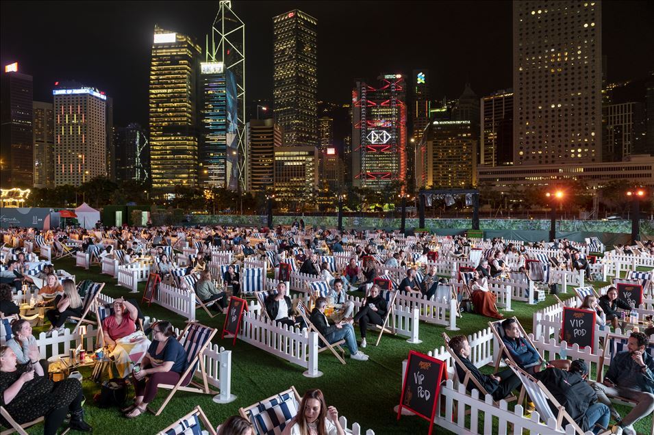 Open Air Cinema event in Hong Kong