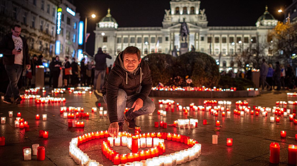 Prag'da "Kadife Devrim" in 31. yıl dönümü