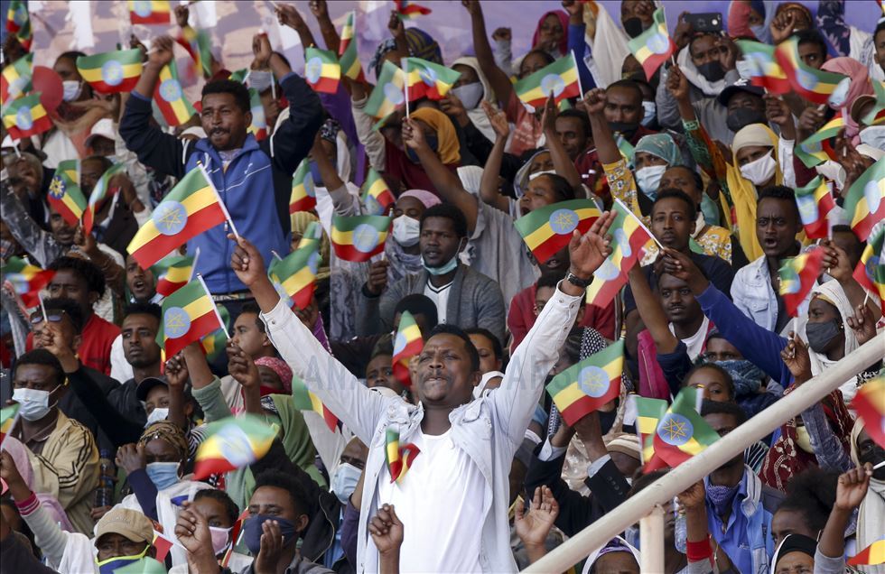Apoyo de los etíopes a las fuerzas gubernamentales en conflicto de región de Tigray