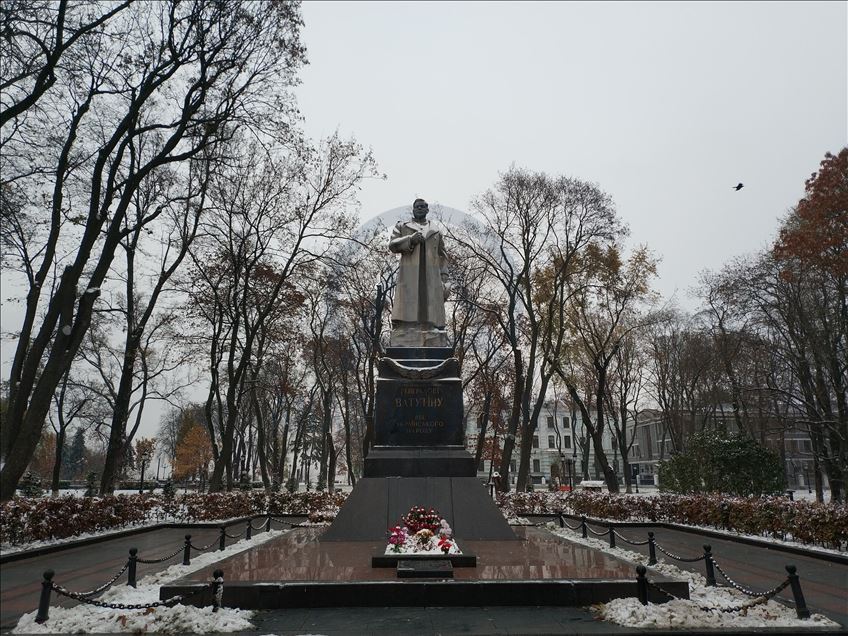 First snowfall in Kiev