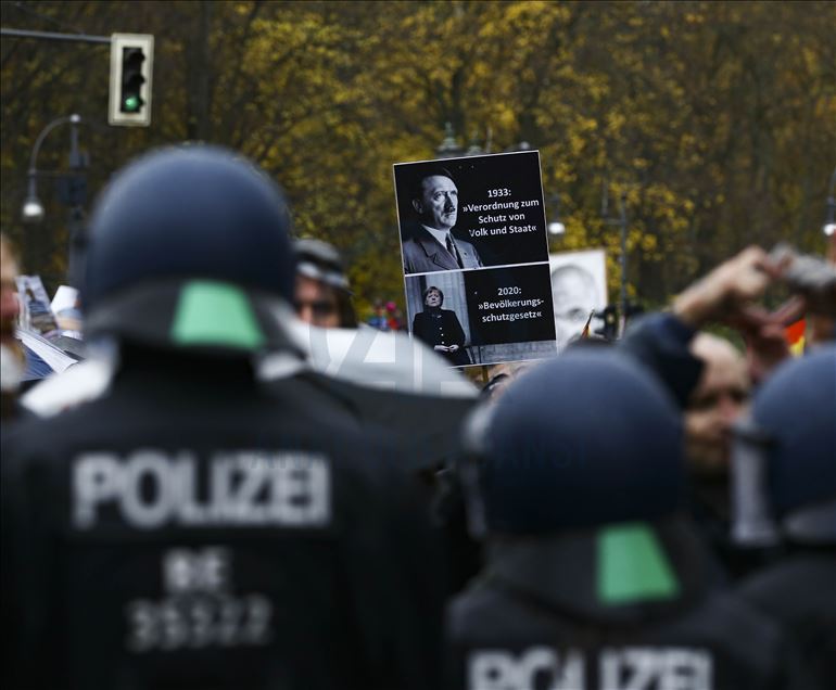 Polisi bubarkan demonstrasi anti-lockdown di Jerman