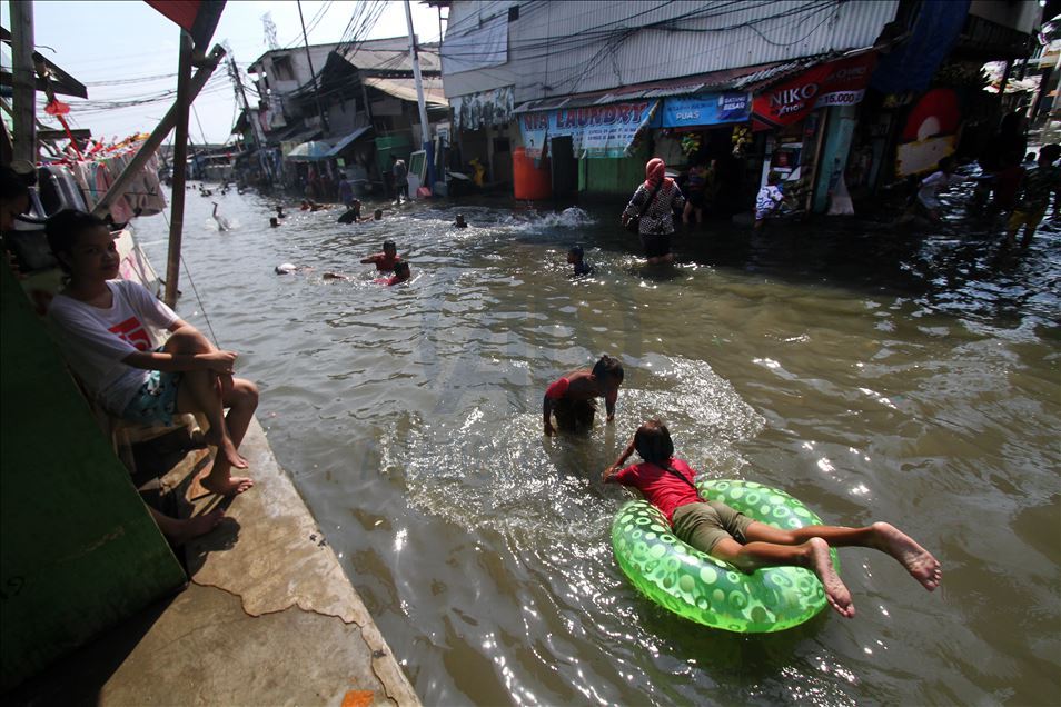 Banjir rob kembali landa wilayah utara Jakarta