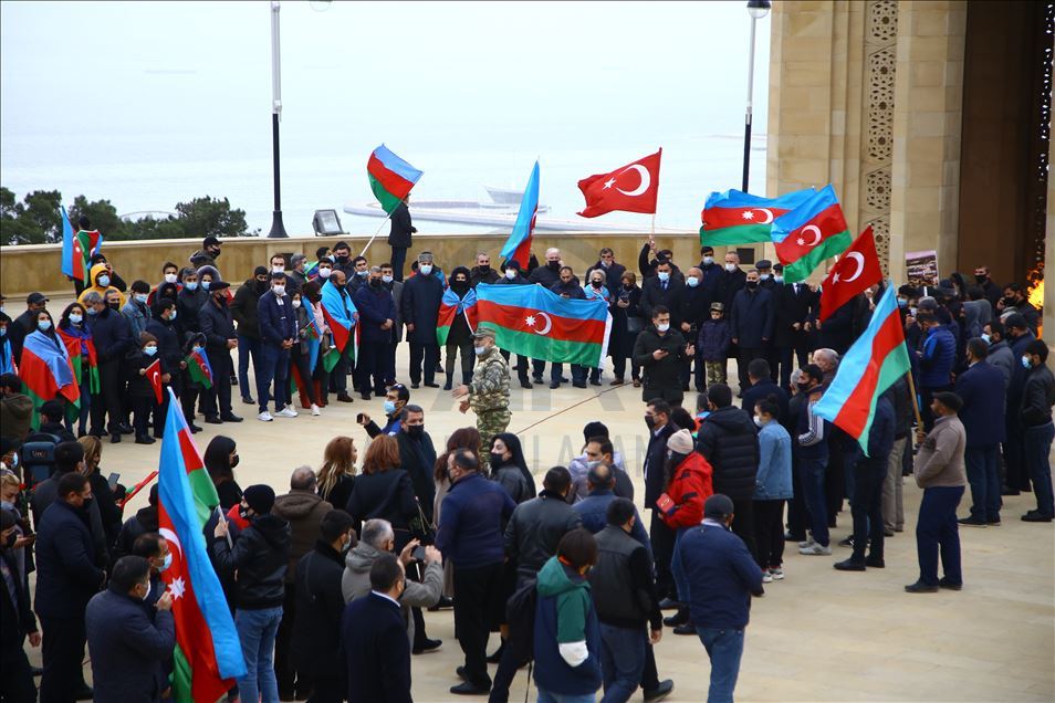 Azerbaijani people celebrate liberation of Agdam
