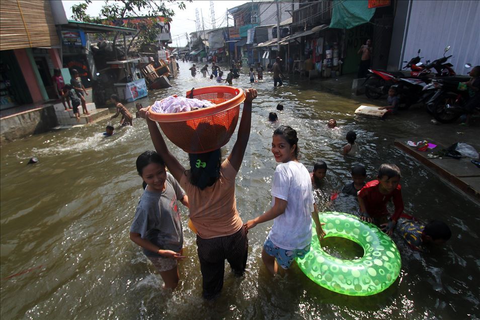 Banjir rob kembali landa wilayah utara Jakarta