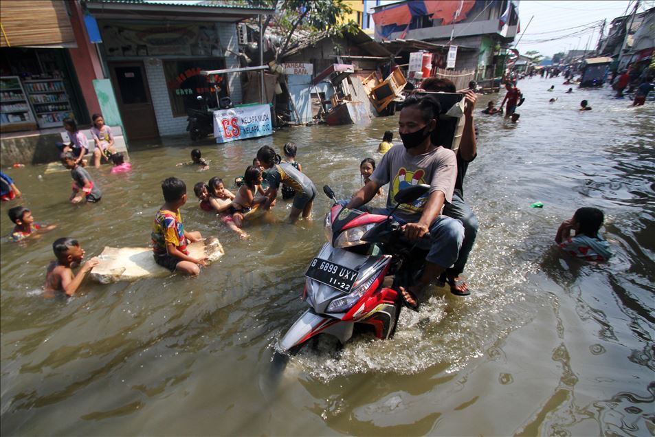 Banjir rob kembali landa wilayah utara Jakarta