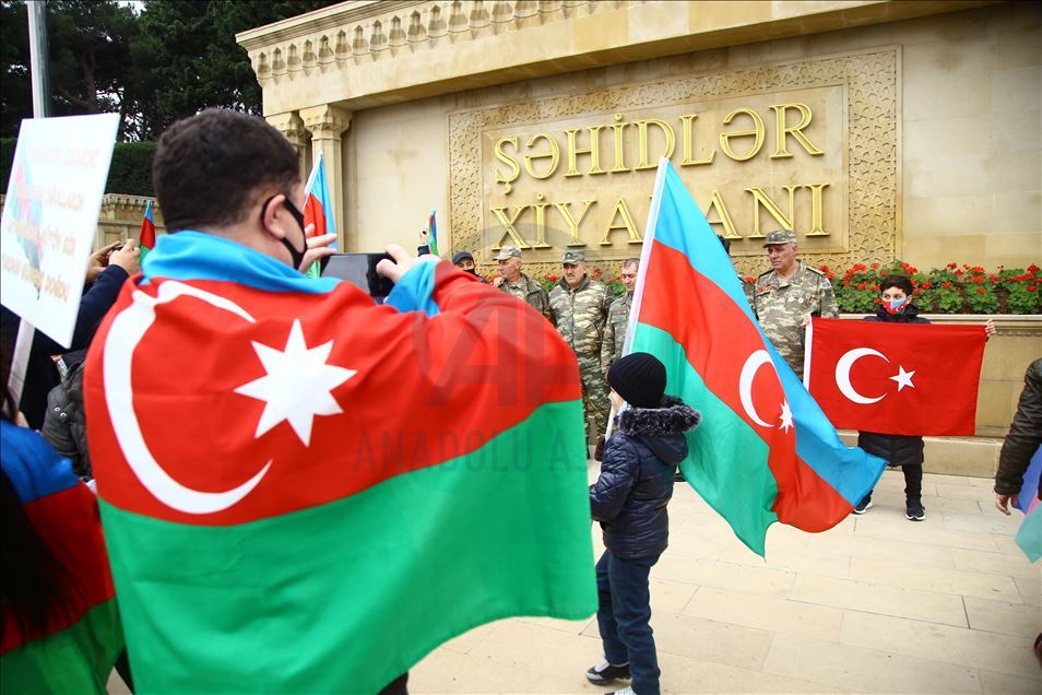 Azerbaijani people celebrate liberation of Agdam