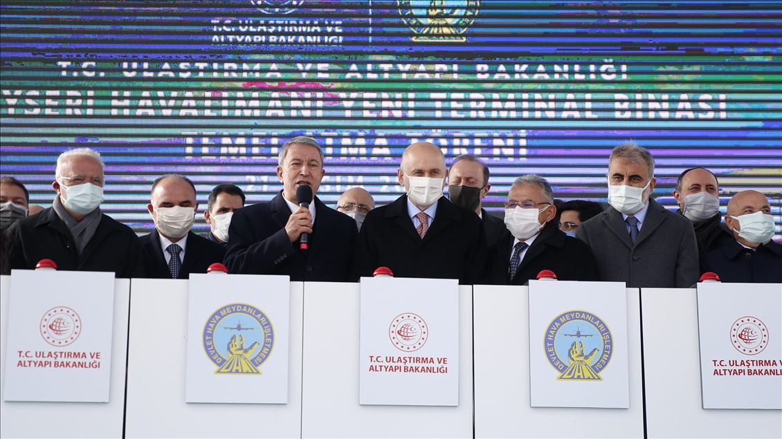 Kayseri Havalimanı yeni terminal binası temel atma töreni