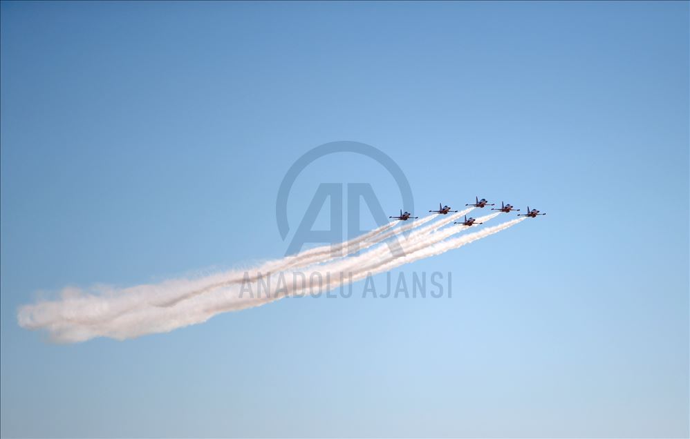 Turkish Stars perform over Mardin province