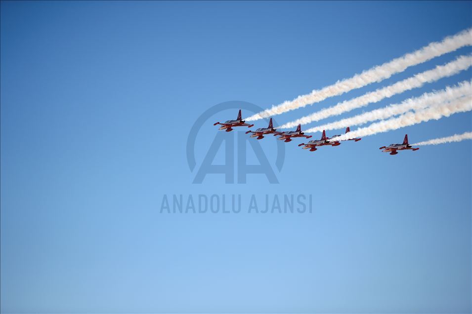 Turkish Stars perform over Mardin province