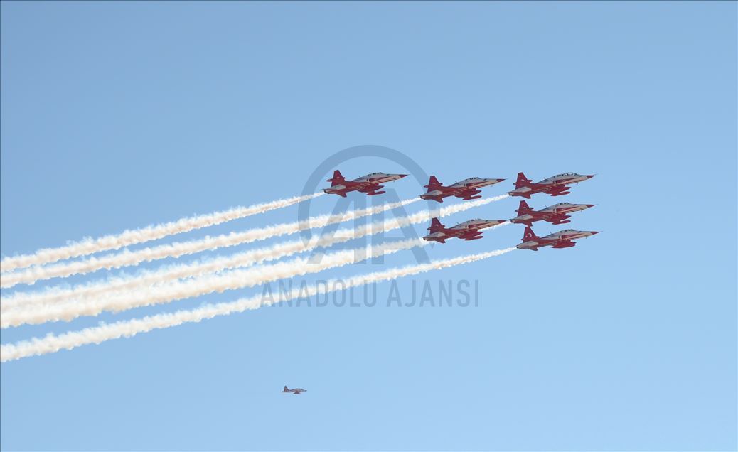 Turkish Stars perform over Mardin province
