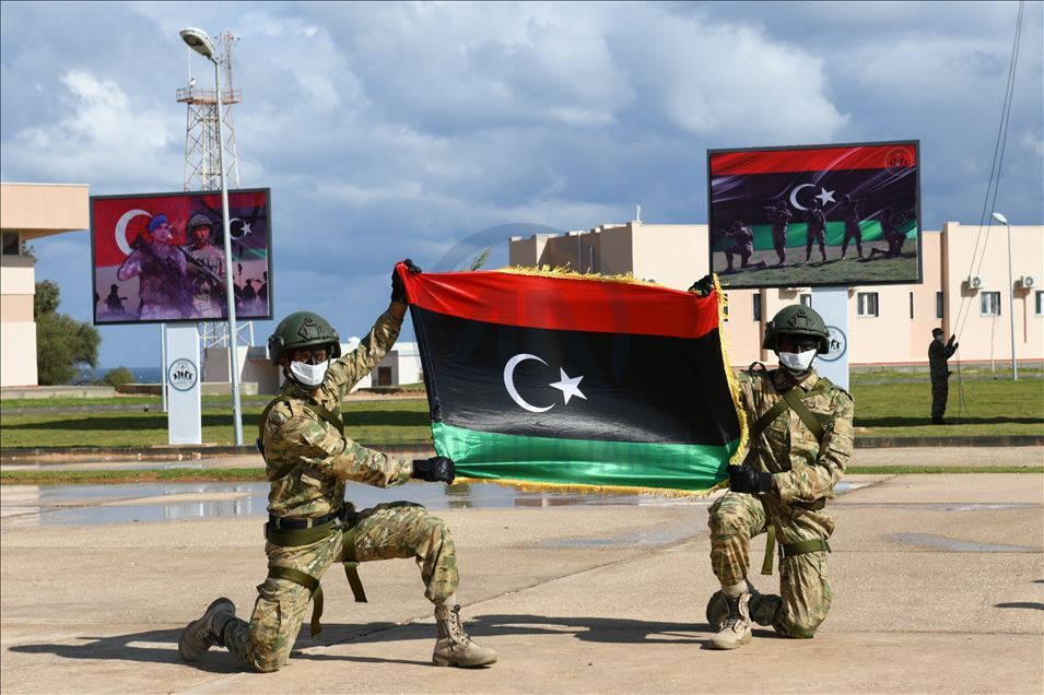 Bernameya perwerdeya eskerî ya Tirkiyeyê ya ji bo artêşa Lîbyayê mezûnên ewil dan