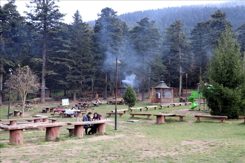 Gölcük Tabiat Parkı'nda Kovid-19 salgını tedbirleri sessizliği