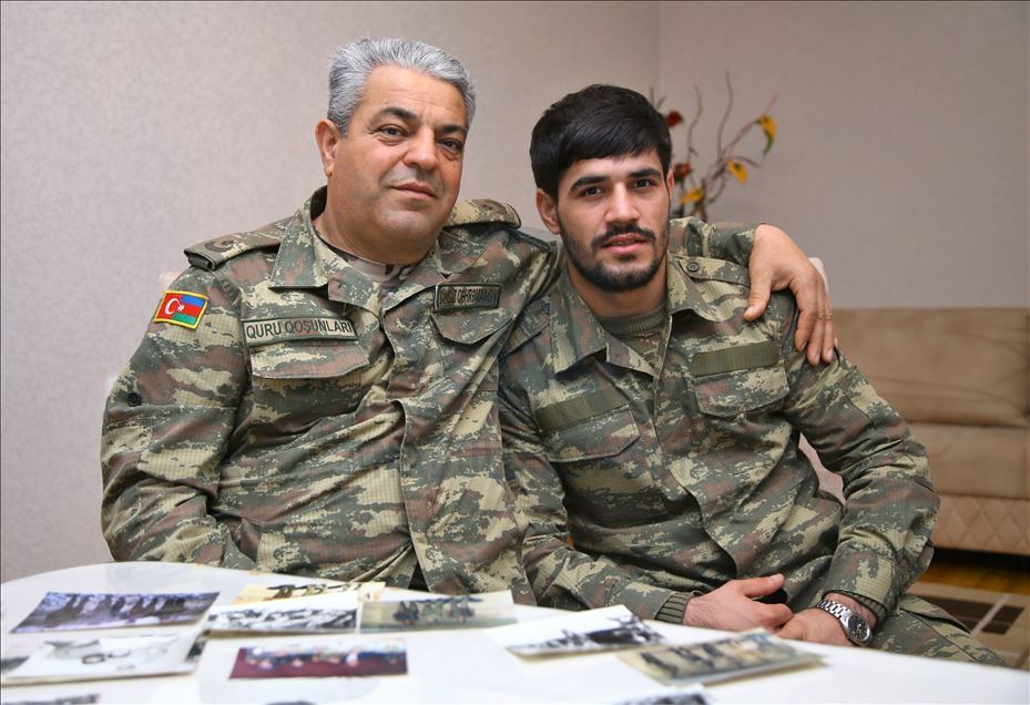 نبرد دوشادوش پدر و پسر آذربایجانی برای آزادسازی زادگاهشان از اشغال ارمنستان