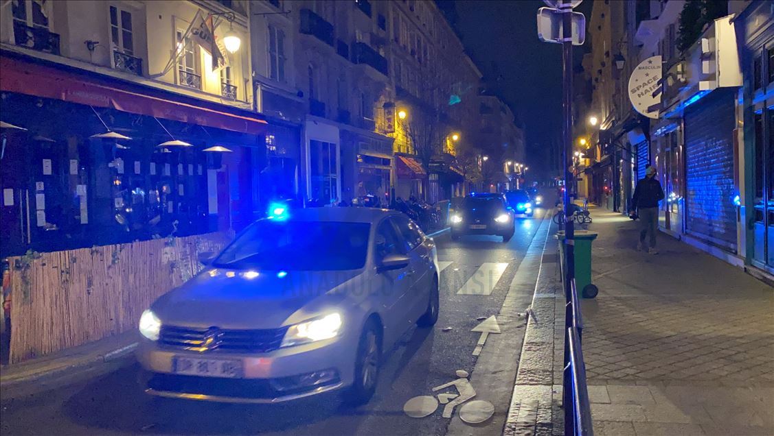 Police intervention in Paris