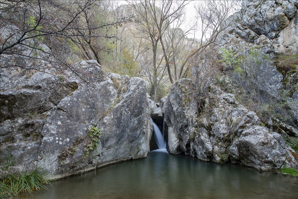 Autumn at Cyprus village canyon in Ankara