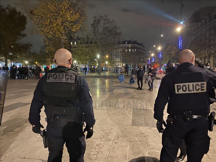 Police intervention in Paris