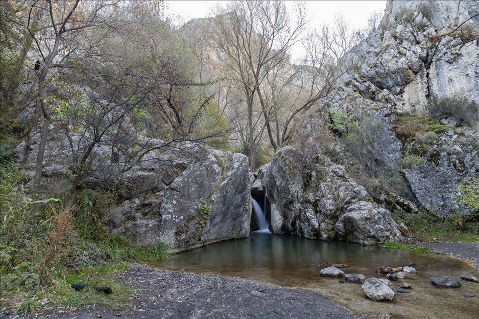 Autumn at Cyprus village canyon in Ankara