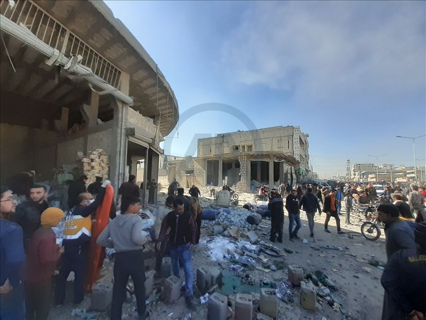 Suriye'nin kuzeyindeki Bab'da bombalı terör saldırısı