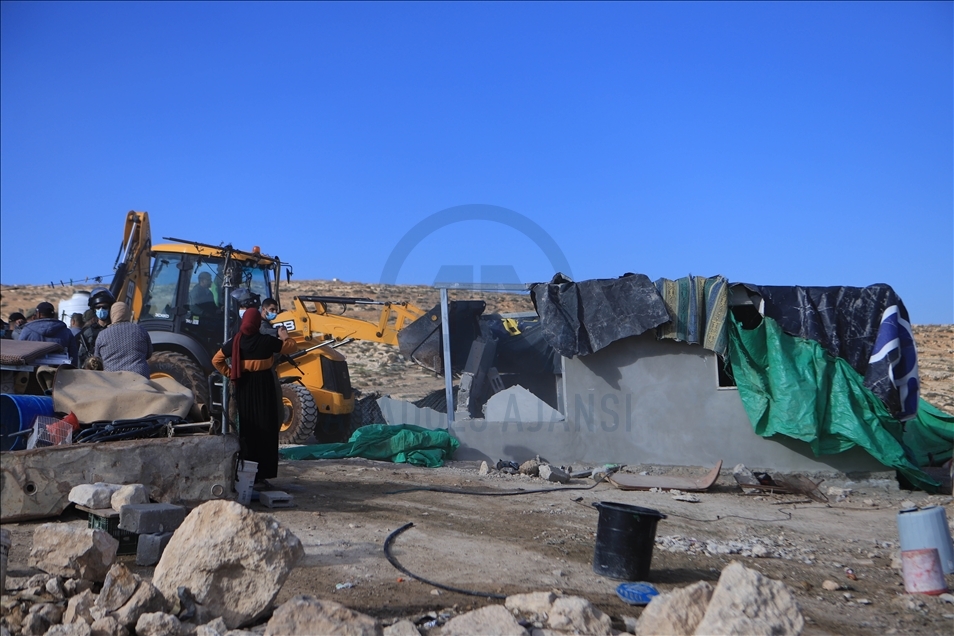 تخریب خانه 4 فلسطینی در کرانه باختری توسط نظامیان اسرائیل