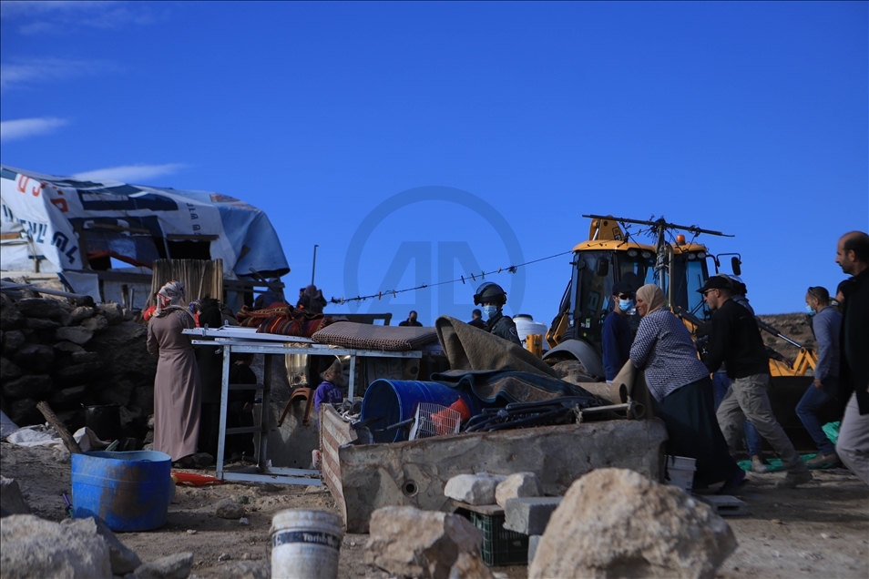 تخریب خانه 4 فلسطینی در کرانه باختری توسط نظامیان اسرائیل