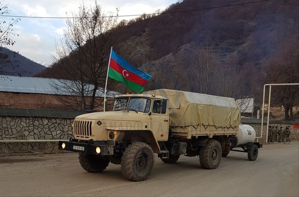 Azerbaycan ordusu 27 yıldır işgal altında bulunan Kelbecer'e girdi 