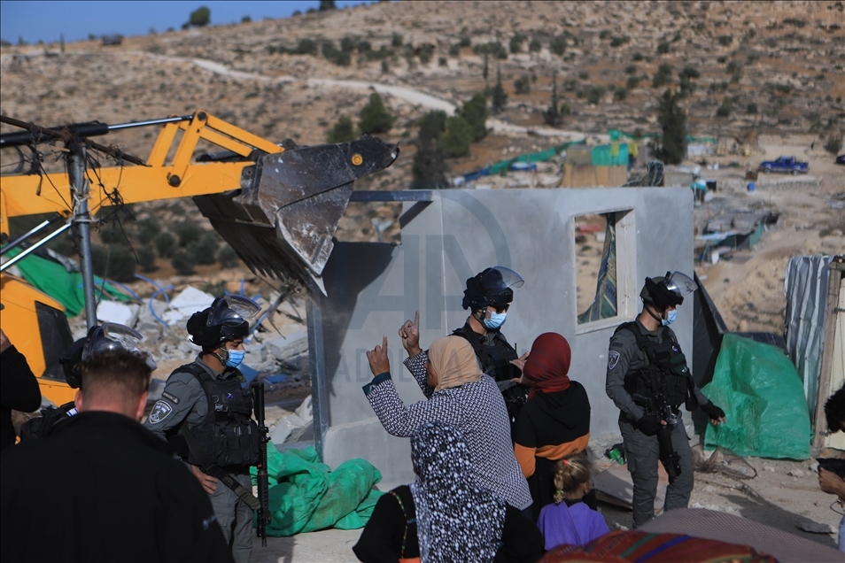 تخریب خانه 4 فلسطینی در کرانه باختری توسط نظامیان اسرائیل