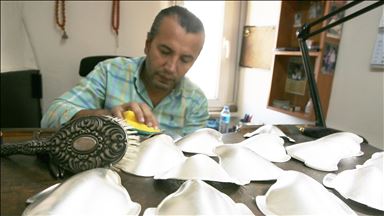 Face masks made of gold and silver for sale in Istanbul