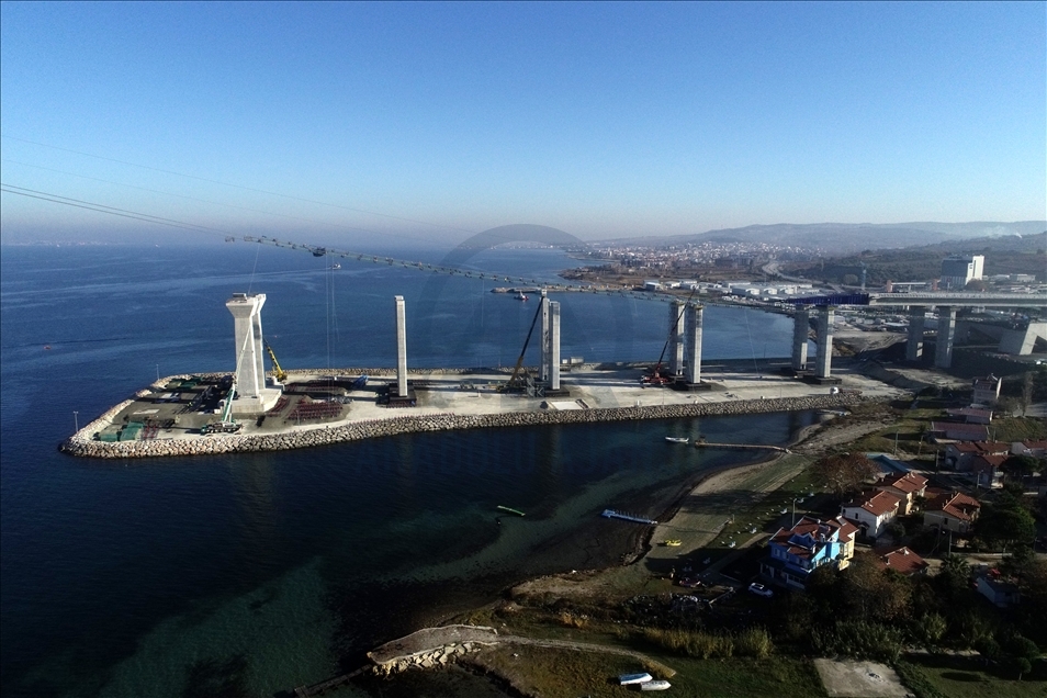 1915 Çanakkale Köprüsü'nün yüksekliği Eyfel Kulesi'ni geçti