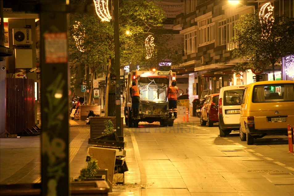 Samsun'da Kovid-19 tedbirleri kapsamında sokağa çıkma kısıtlaması başladı