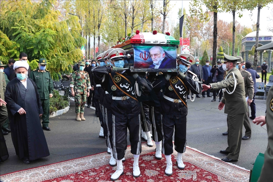 Pemakaman ilmuan nuklir Iran Mohsen Fakhrizadeh Mahabadi