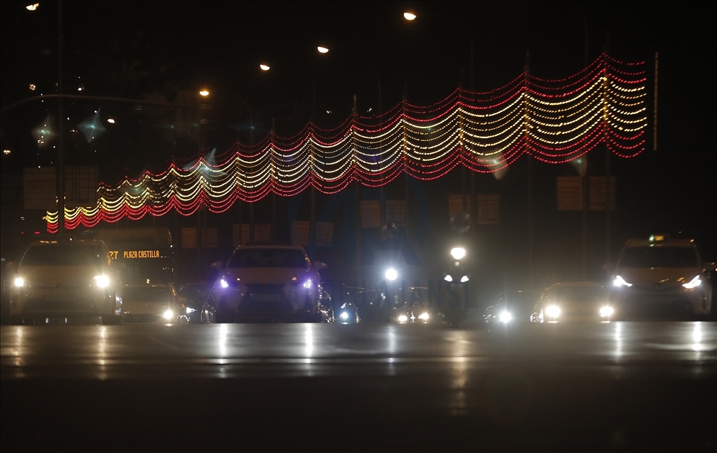Madrid streets decorated for Christmas