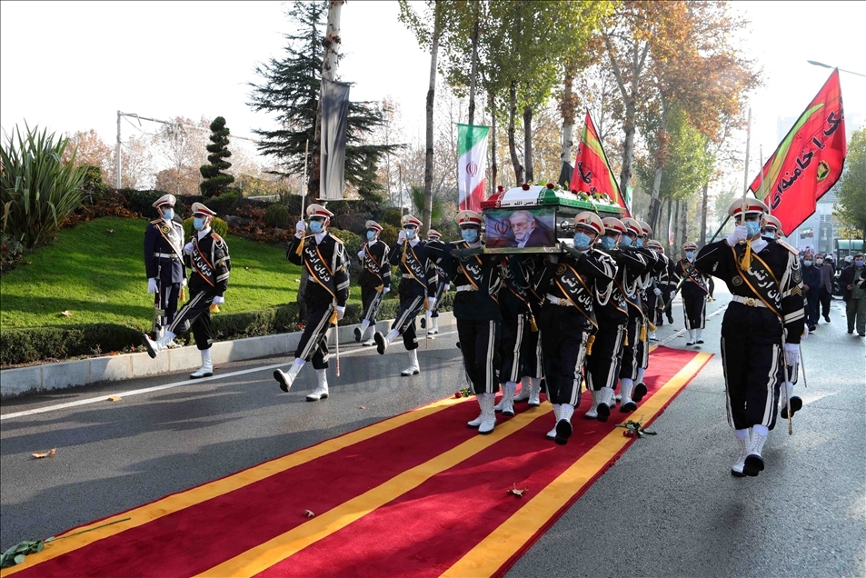 Pemakaman ilmuan nuklir Iran Mohsen Fakhrizadeh Mahabadi