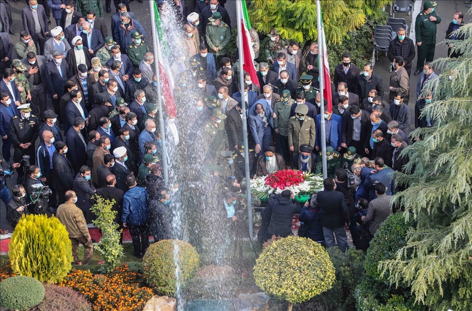 Pemakaman ilmuan nuklir Iran Mohsen Fakhrizadeh Mahabadi