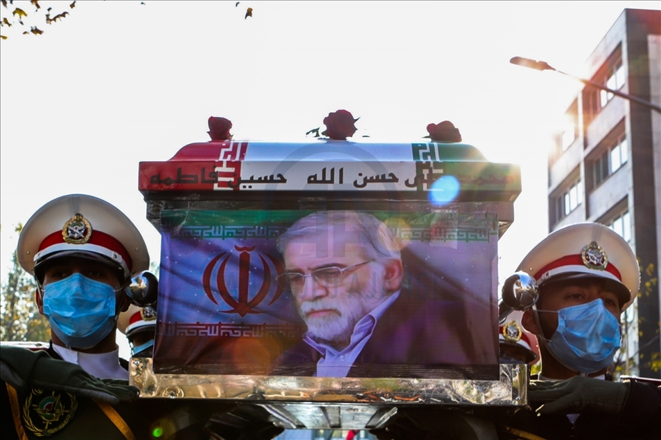 Pemakaman ilmuan nuklir Iran Mohsen Fakhrizadeh Mahabadi