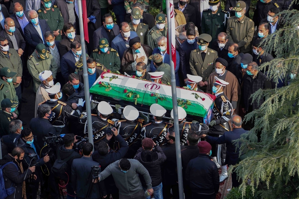 Pemakaman ilmuan nuklir Iran Mohsen Fakhrizadeh Mahabadi