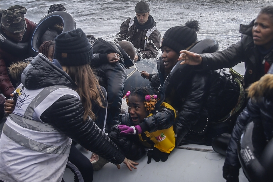 Refugees’ journey to Lesbos